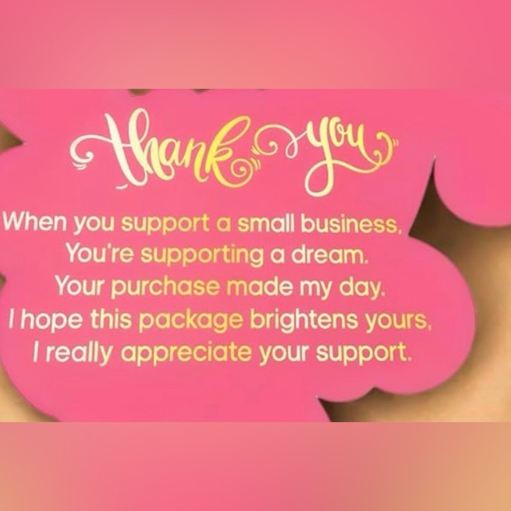 Thank You Double Sided Cards for Shipping Qty25 NWOT - Picture 5 of 6